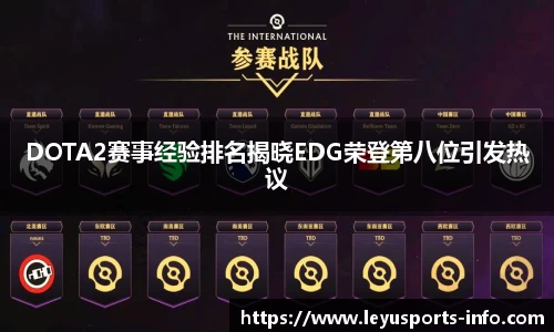DOTA2赛事经验排名揭晓EDG荣登第八位引发热议